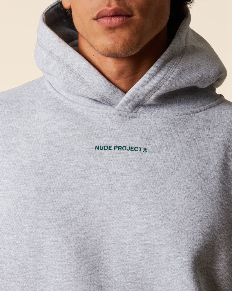 Nude Project Cult Melange Hoodie Grey | US-53742QYNS