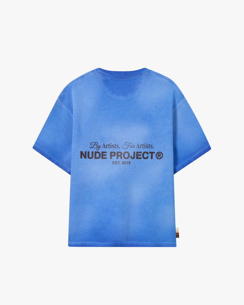 Nude Project Cult T-shirt Blue | US-32604GXVY