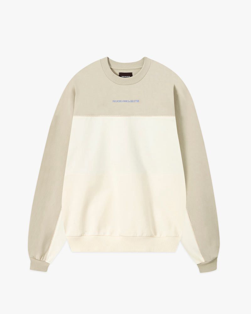 Nude Project Da Wave Crewneck Sweatshirt Beige | US-25496ADHG