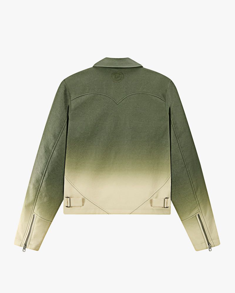 Nude Project Dolla Degrade Jacket Green / Cream | US-10592JHUN