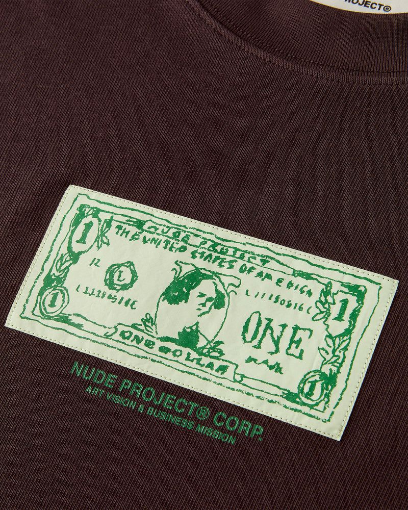 Nude Project Dolla Long-sleeve T-shirt Brown | US-06241PWRO