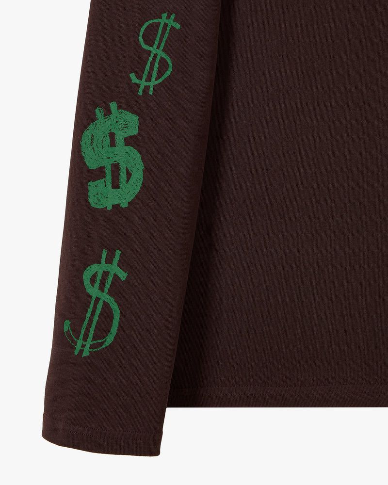 Nude Project Dolla Long-sleeve T-shirt Brown | US-06241PWRO