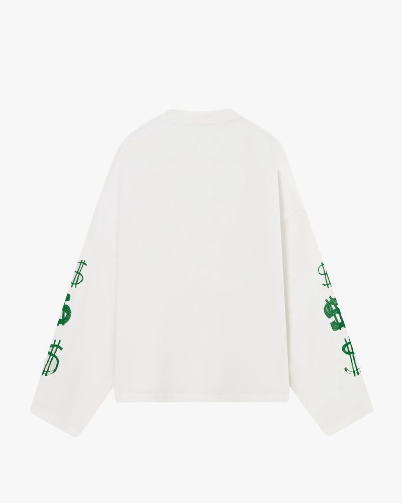 Nude Project Dolla Long-sleeve T-shirt White | US-78534APLR