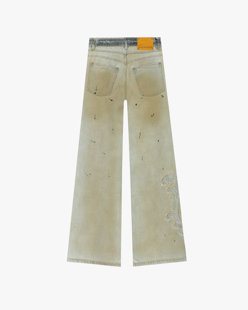 Nude Project Elvis Bootcut Washed Jeans Light Green | US-47351IAOF