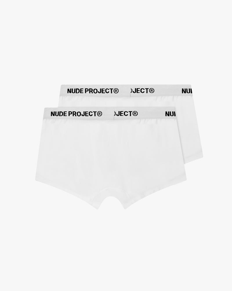 Nude Project Essential 2xpack Underwear White | US-95786UOYB