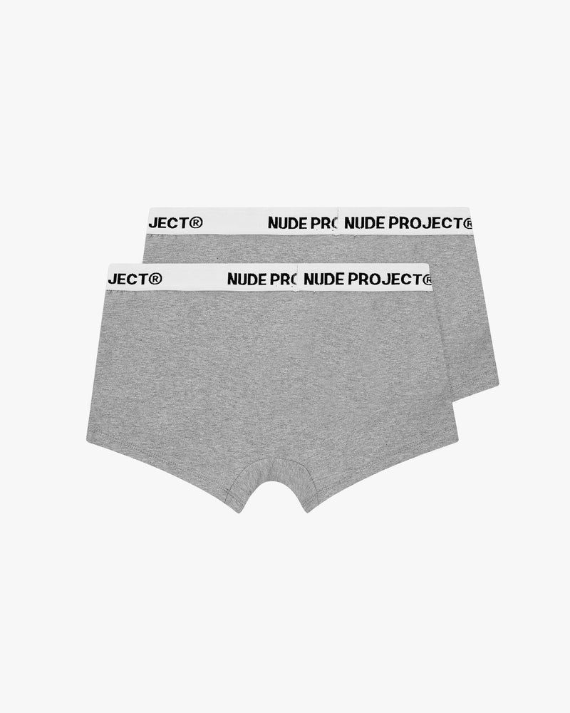 Nude Project Essential 2xpack Underwear Grey | US-62487OGRS