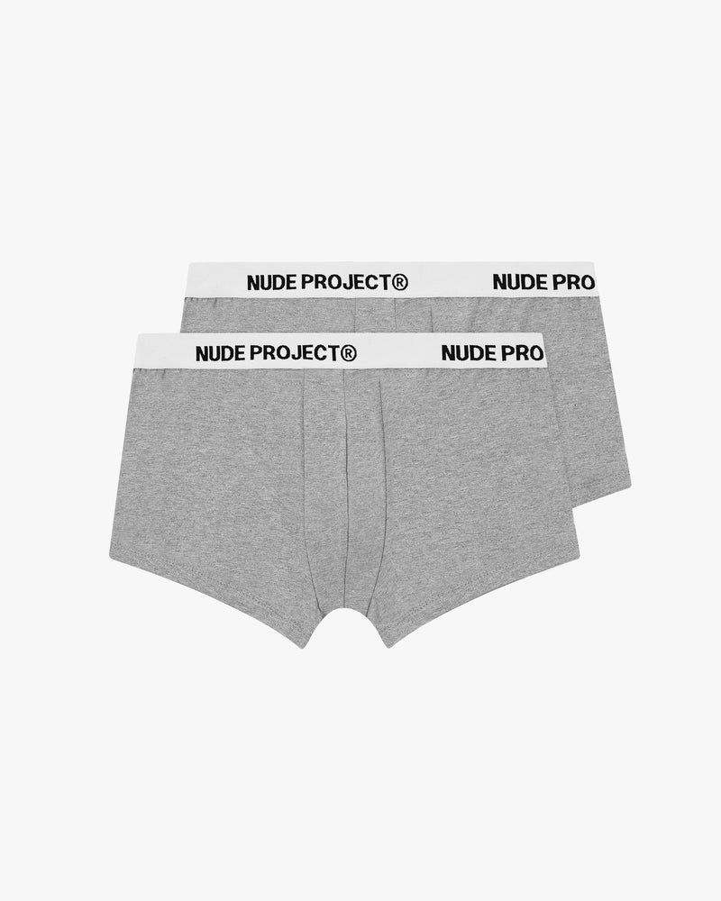 Nude Project Essential 2xpack Underwear Grey | US-62487OGRS