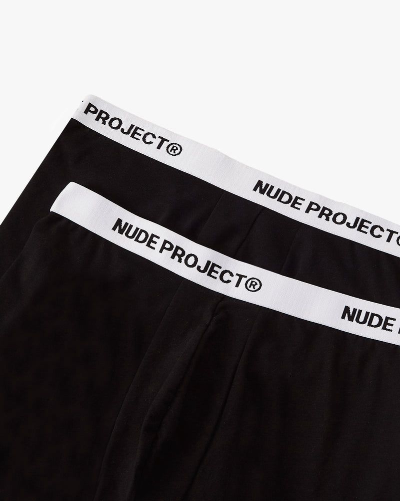 Nude Project Essential 2xpack Underwear Black | US-53704YNOG