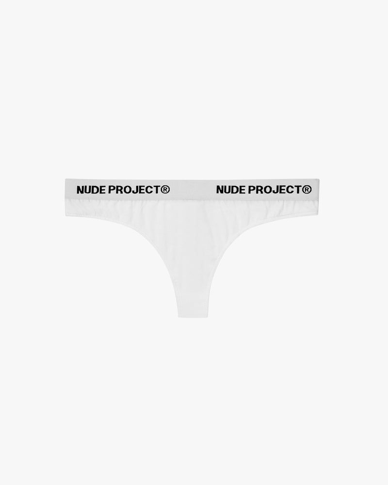 Nude Project Essential Thong White | US-25876FEMP