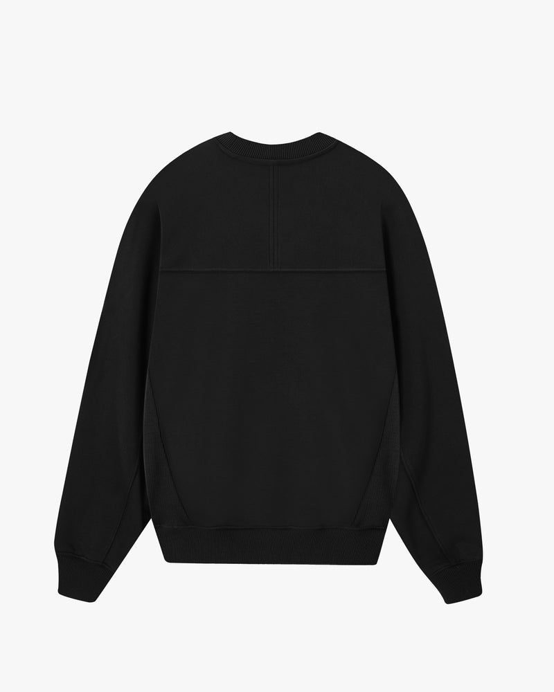 Nude Project Essentials Crewneck Sweatshirt Black | US-40539ZRWE