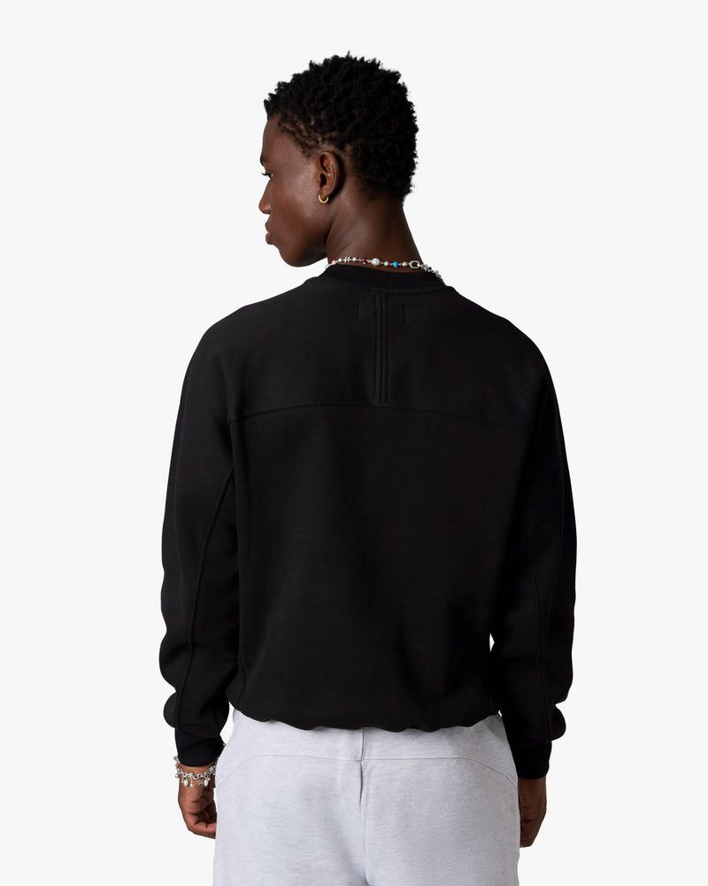 Nude Project Essentials Crewneck Sweatshirt Black | US-40539ZRWE