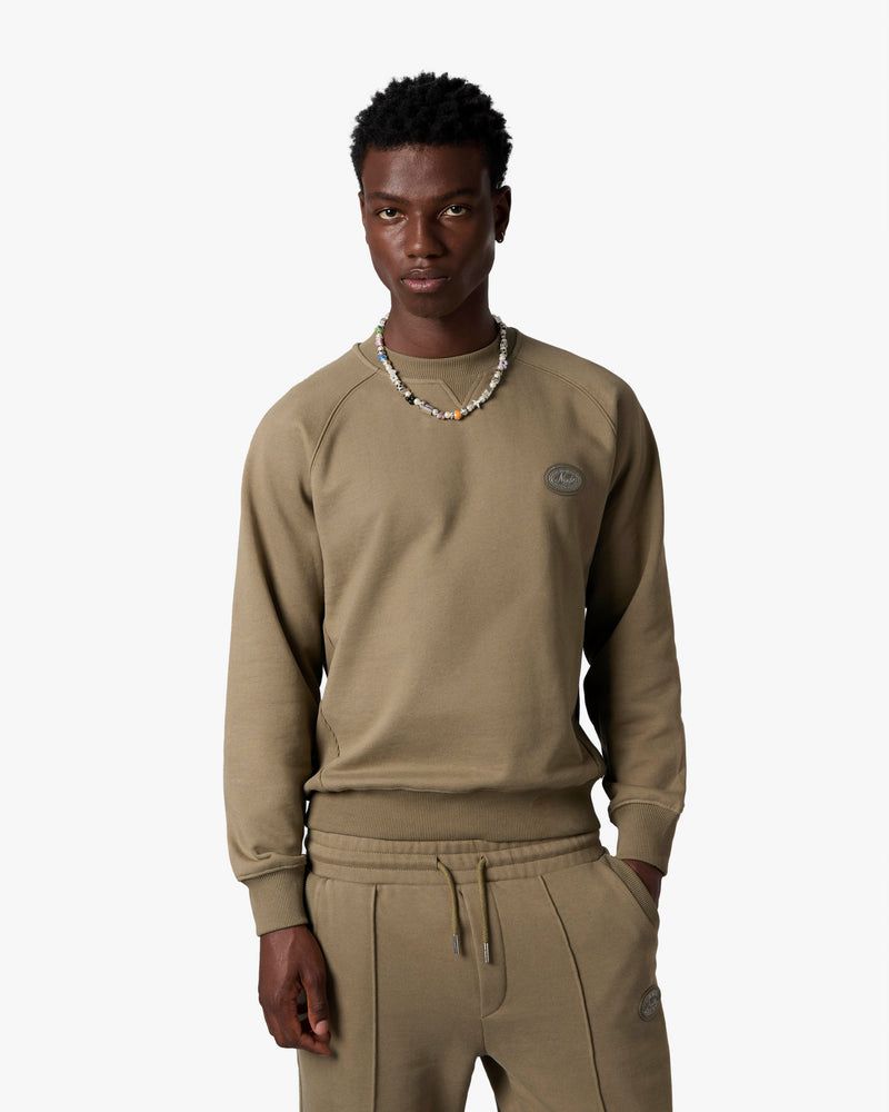 Nude Project Essentials Crewneck Sweatshirt Green | US-63842PTMV