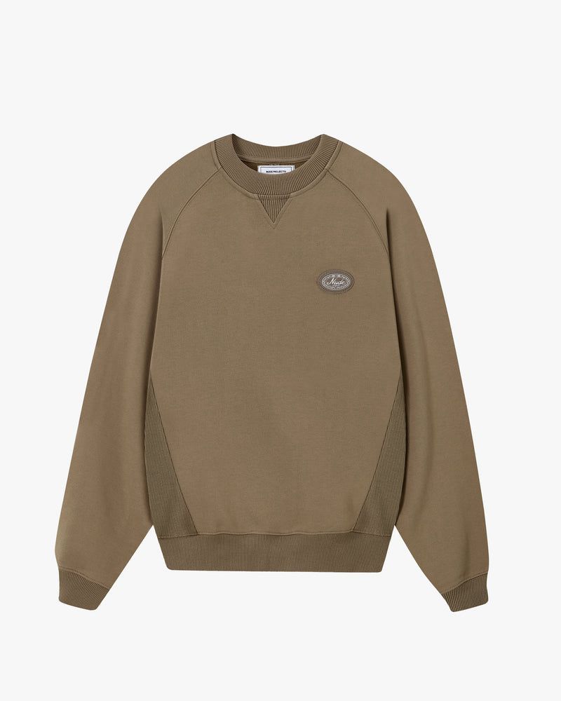 Nude Project Essentials Crewneck Sweatshirt Green | US-63842PTMV