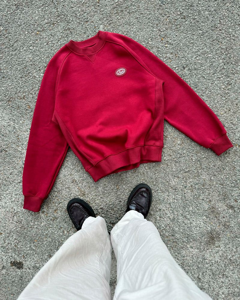 Nude Project Essentials Crewneck Sweatshirt Burgundy | US-45370BASX