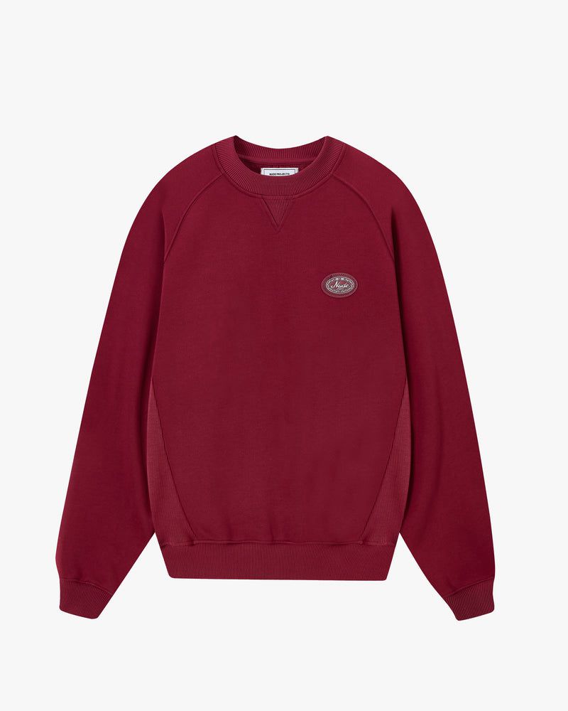 Nude Project Essentials Crewneck Sweatshirt Burgundy | US-45370BASX