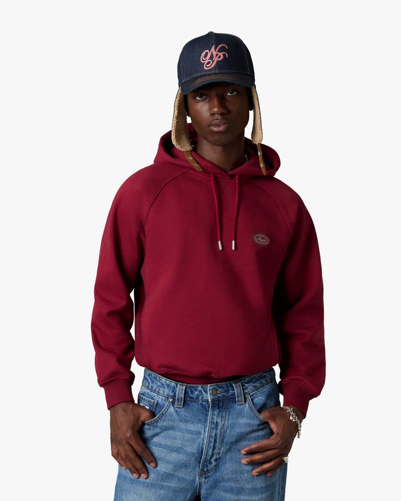 Nude Project Essentials Hoodie Burgundy | US-26739DMQJ