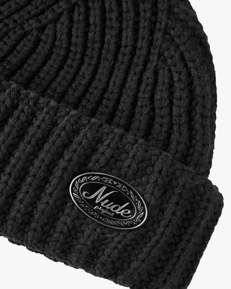 Nude Project Fisherman Laurel Beanie Black | US-34902CLAH