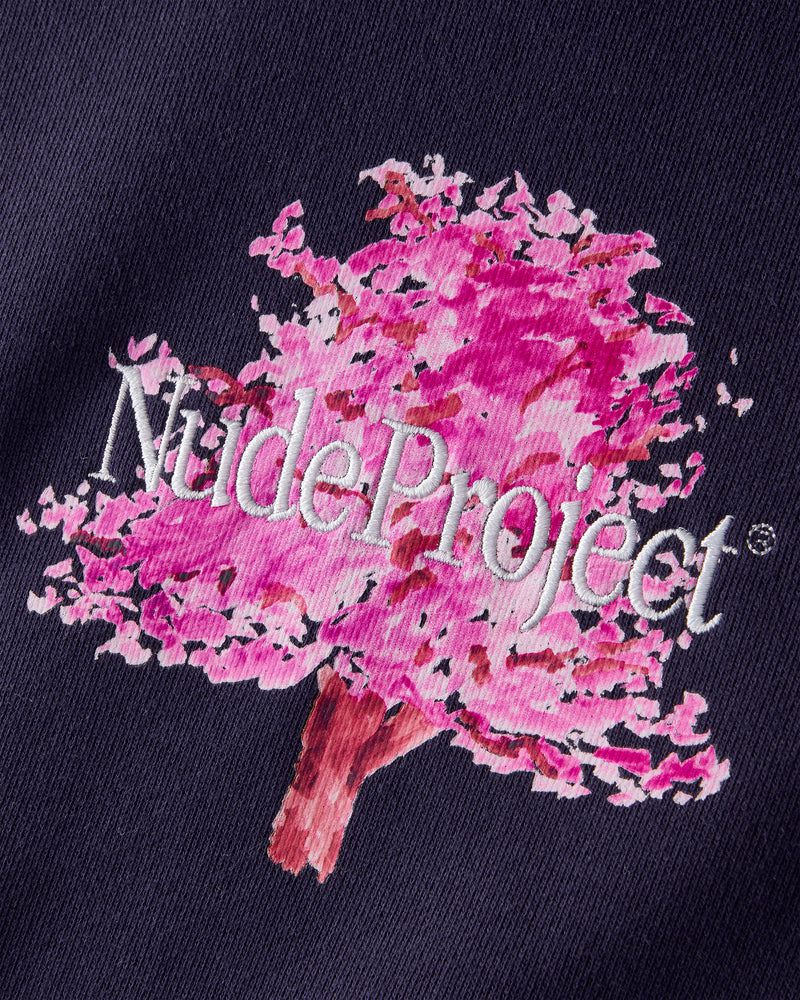 Nude Project Fleur De Cerisier Hoodie Navy | US-12357YJUM