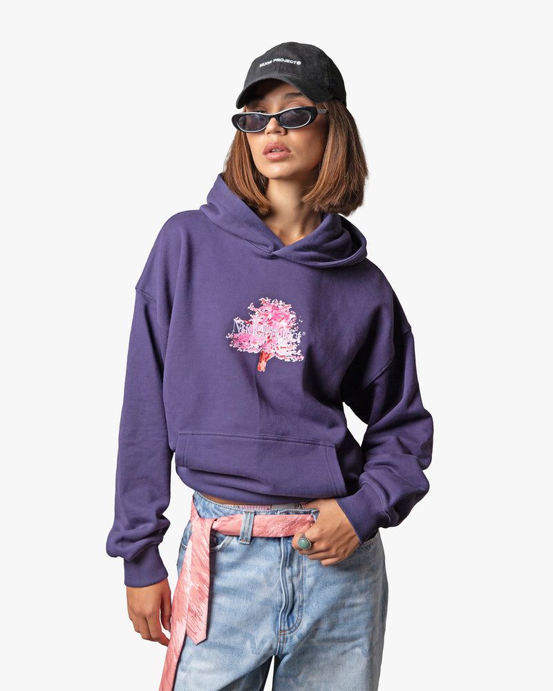 Nude Project Fleur De Cerisier Hoodie Navy | US-12357YJUM