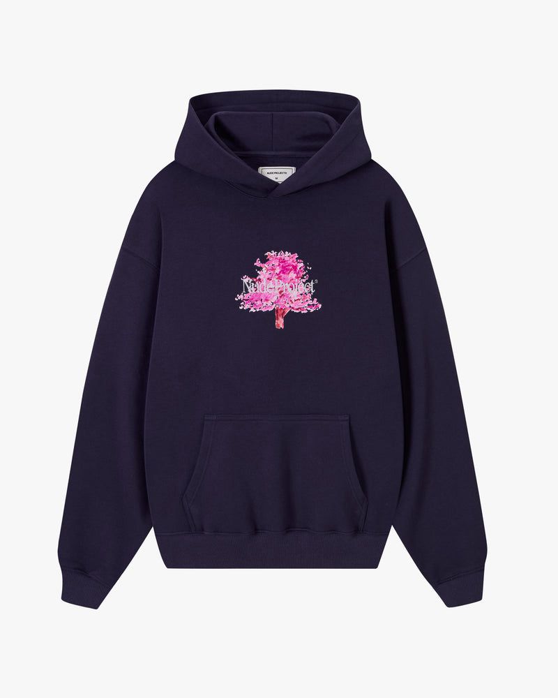 Nude Project Fleur De Cerisier Hoodie Navy | US-12357YJUM