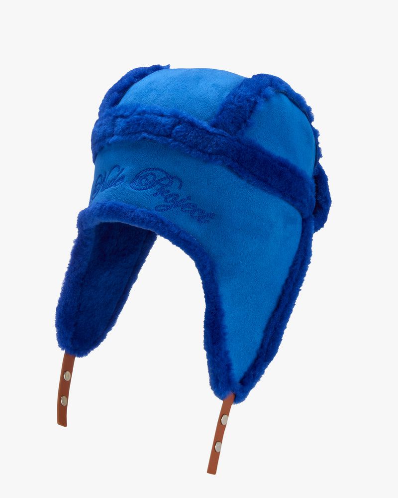 Nude Project Fluffy Trapper Earflap Hat Blue | US-15849HPJY