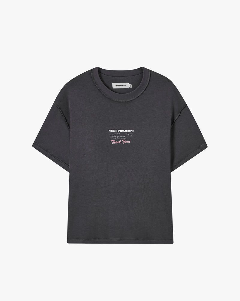 Nude Project Fuck Normal T-shirt Dark Grey | US-05632PAQT