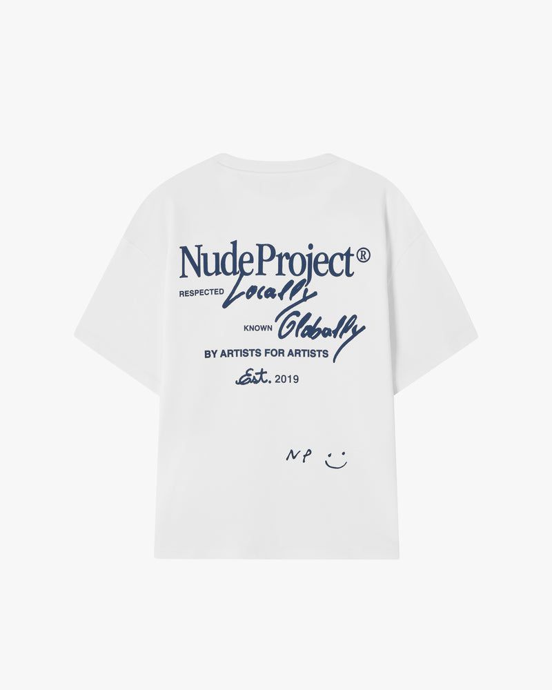 Nude Project Global Soon T-shirt White | US-57914POBE