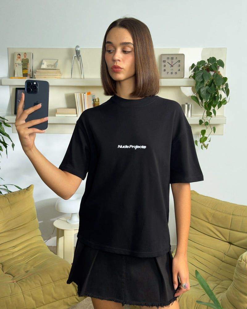 Nude Project Goals T-shirt Black | US-73284LRUW