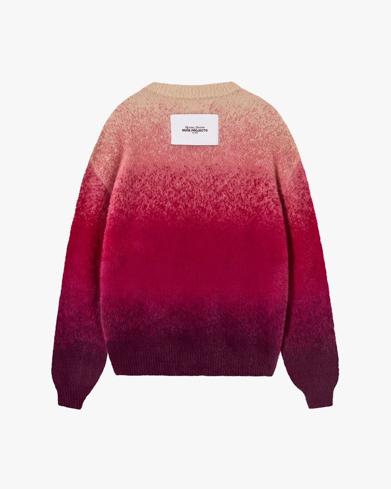 Nude Project Gradient Cozy Sweater Red / Purple | US-25846RFIS