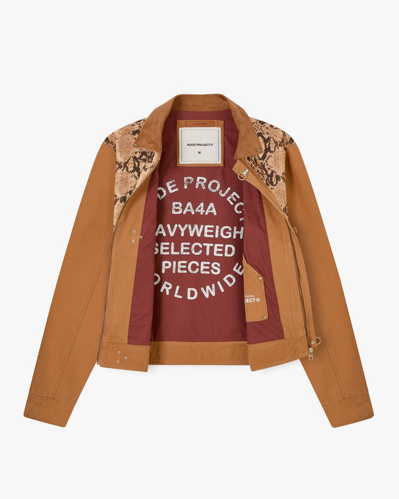 Nude Project Heavy Canvas Trucker Jacket Brown | US-69320CGKX