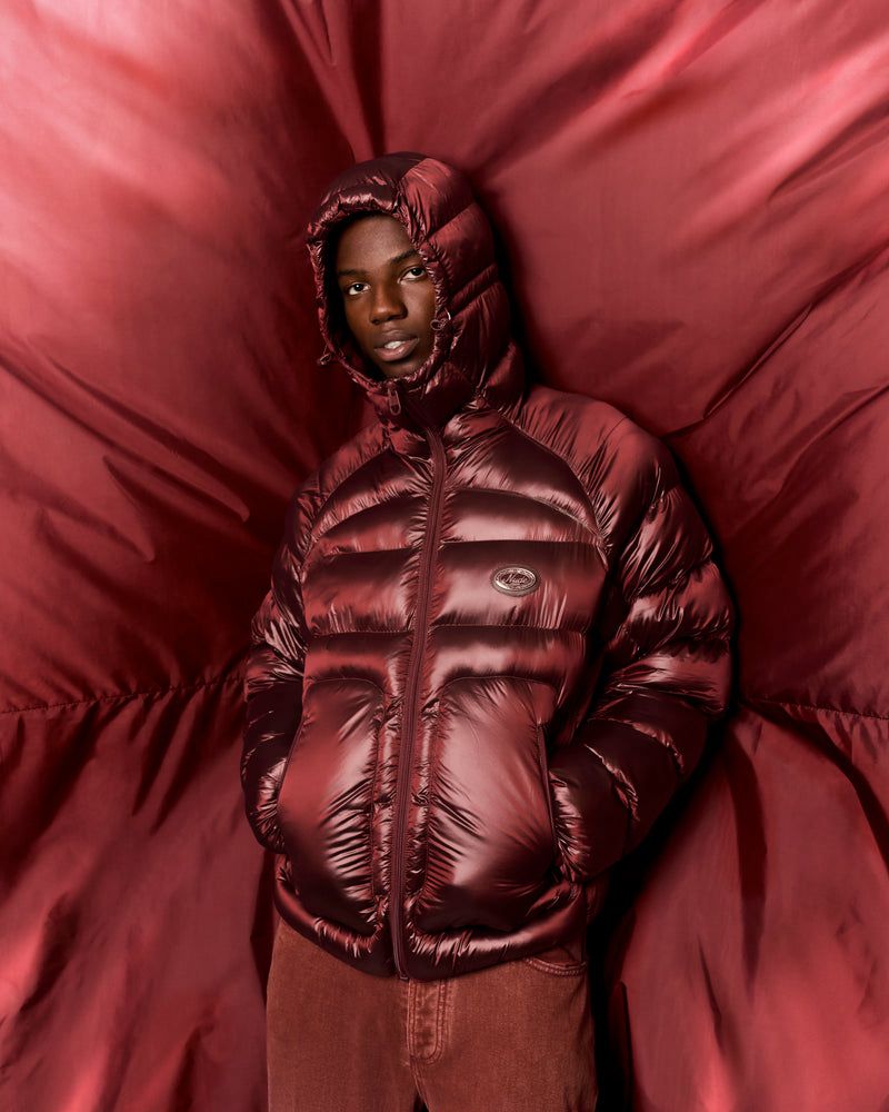 Nude Project Iconic Puffer Jacket Dark Red | US-60938BHDZ