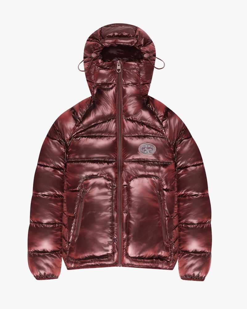 Nude Project Iconic Puffer Jacket Dark Red | US-60938BHDZ