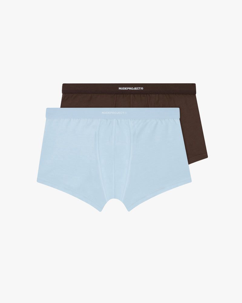 Nude Project Jake 2xpack Brief Light Blue / Brown | US-97168WLTB