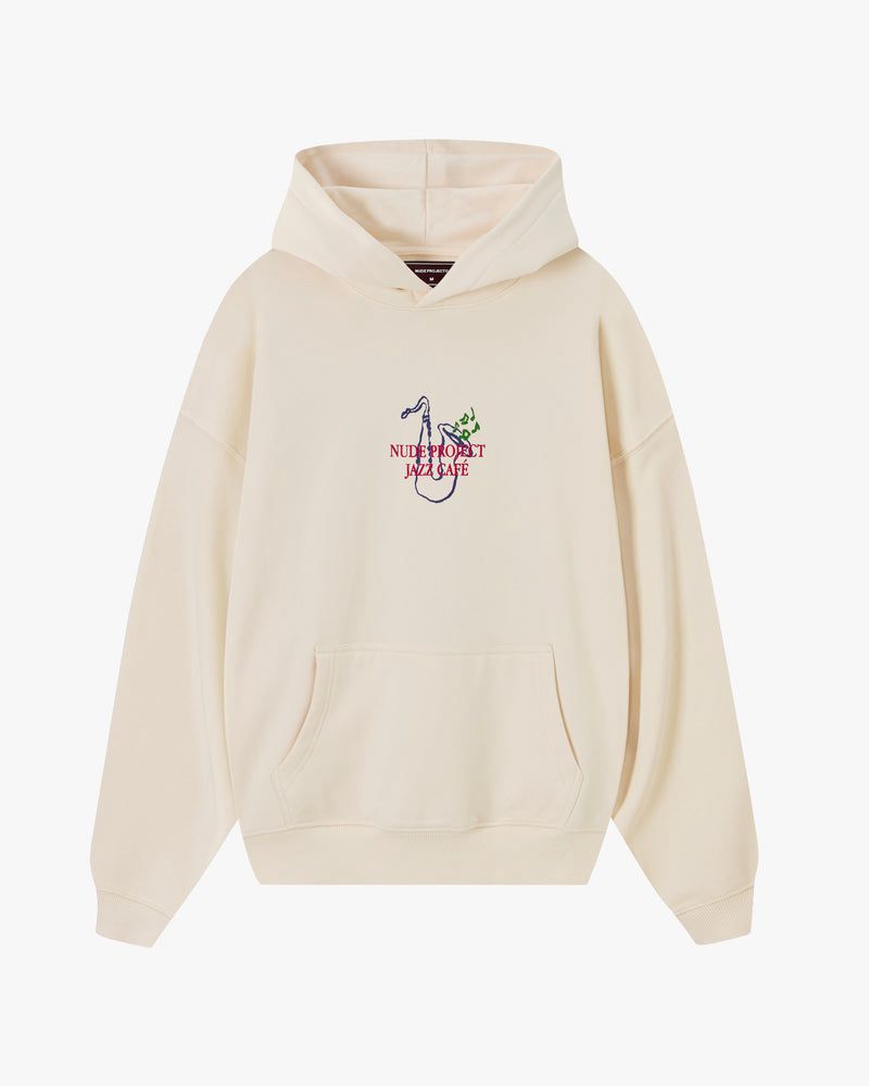 Nude Project Jazz Café Hoodie Cream | US-04687QTZS