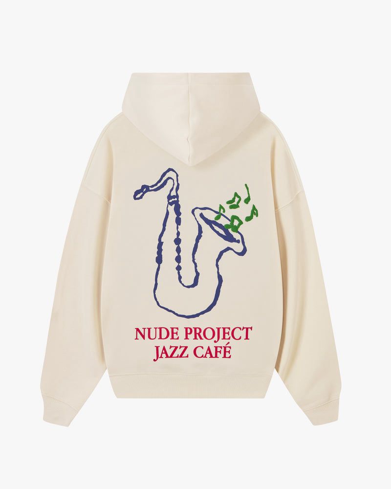 Nude Project Jazz Café Hoodie Cream | US-04687QTZS