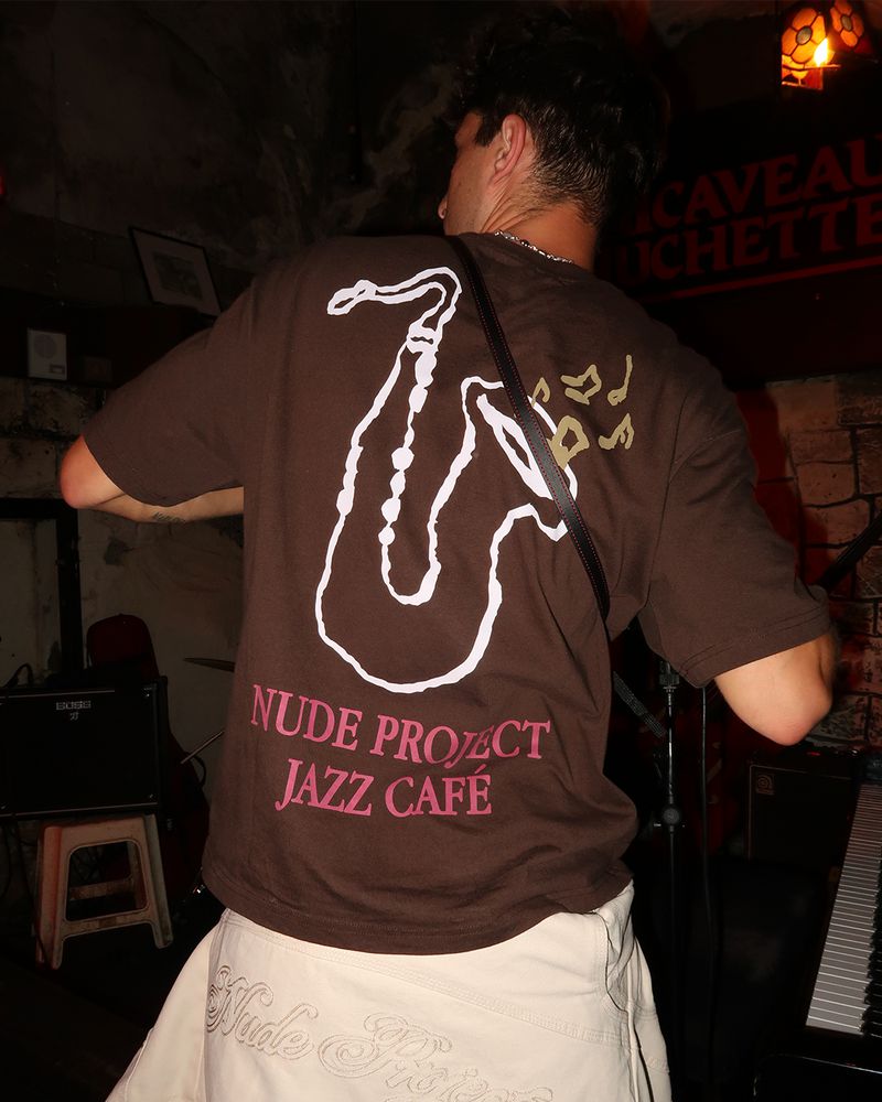 Nude Project Jazz Café T-shirt Brown | US-61704LXKD