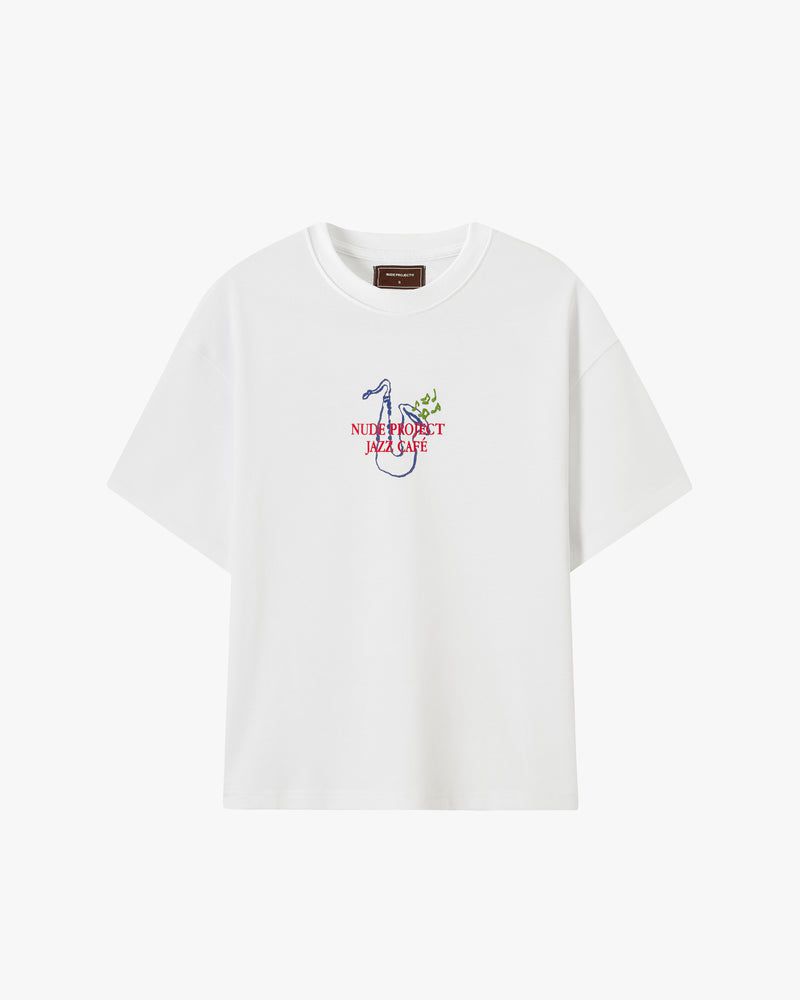 Nude Project Jazz Café T-shirt White | US-27051CJBE