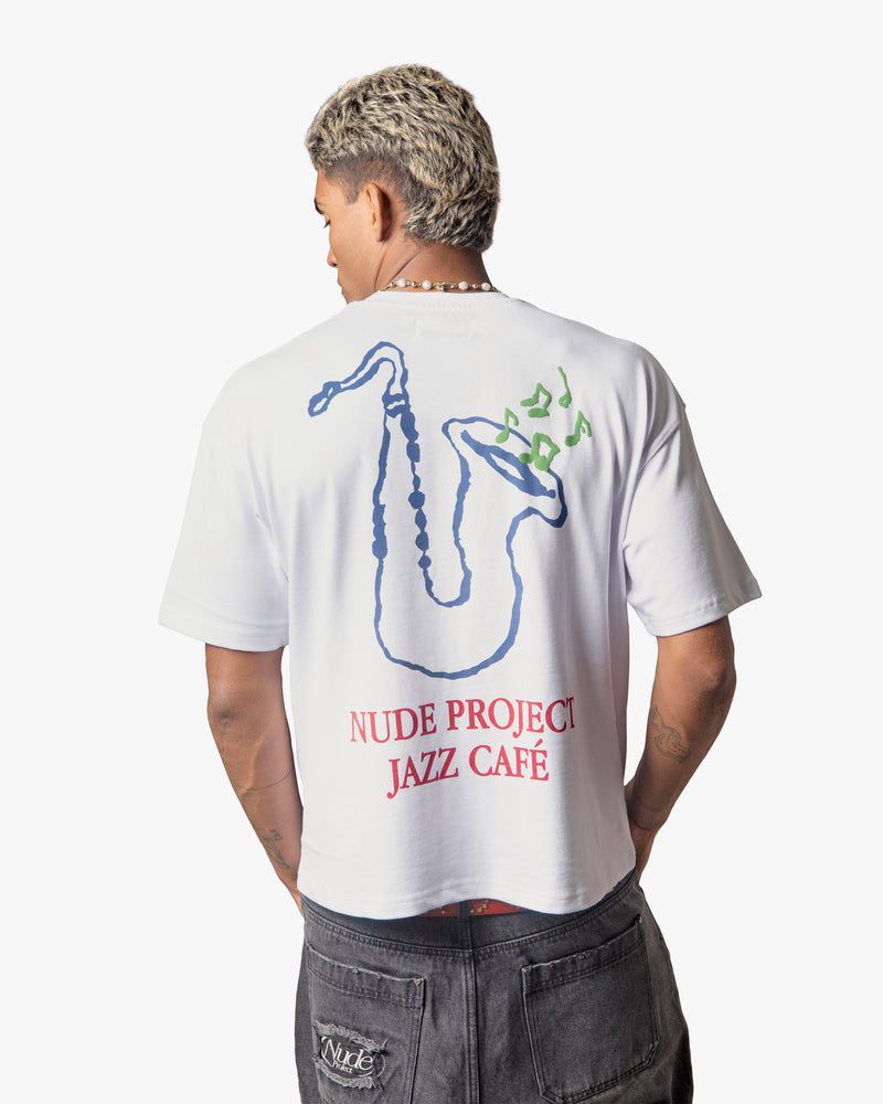 Nude Project Jazz Café T-shirt White | US-27051CJBE