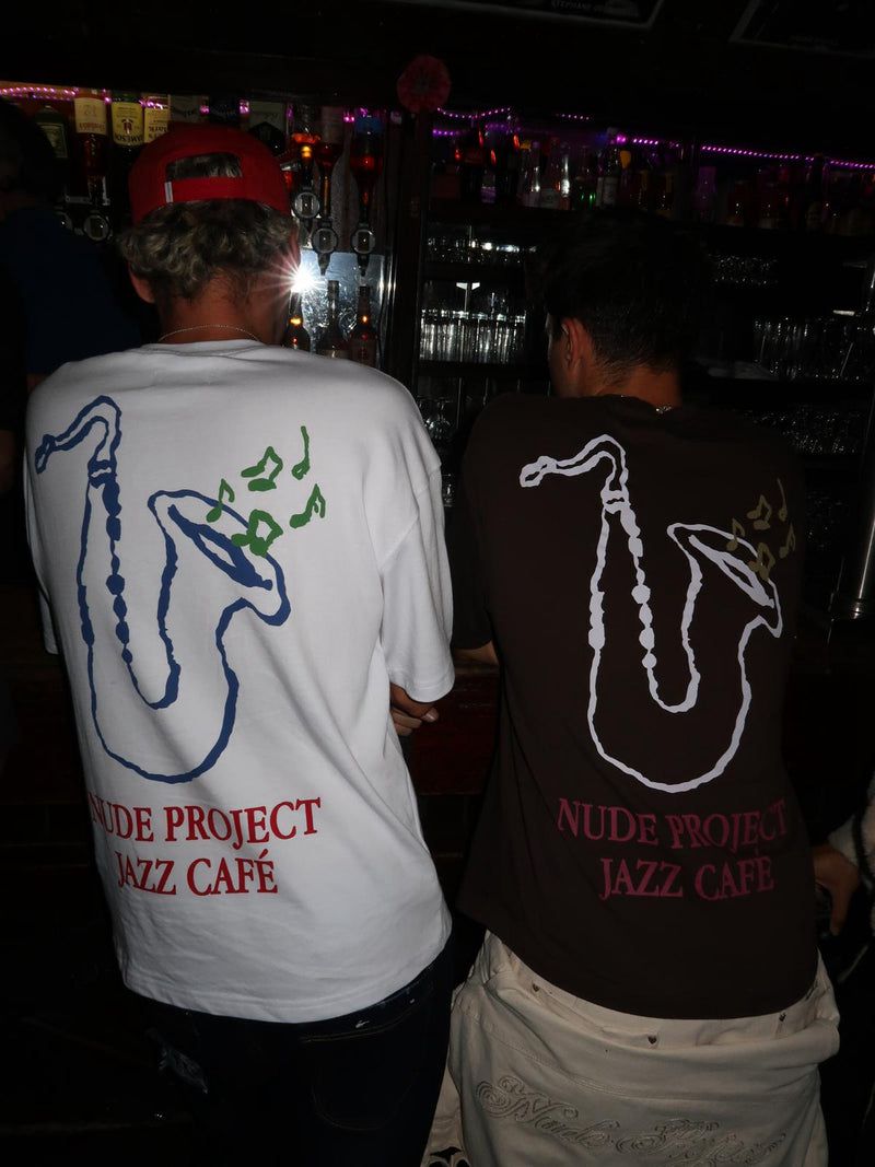 Nude Project Jazz Café T-shirt White | US-27051CJBE