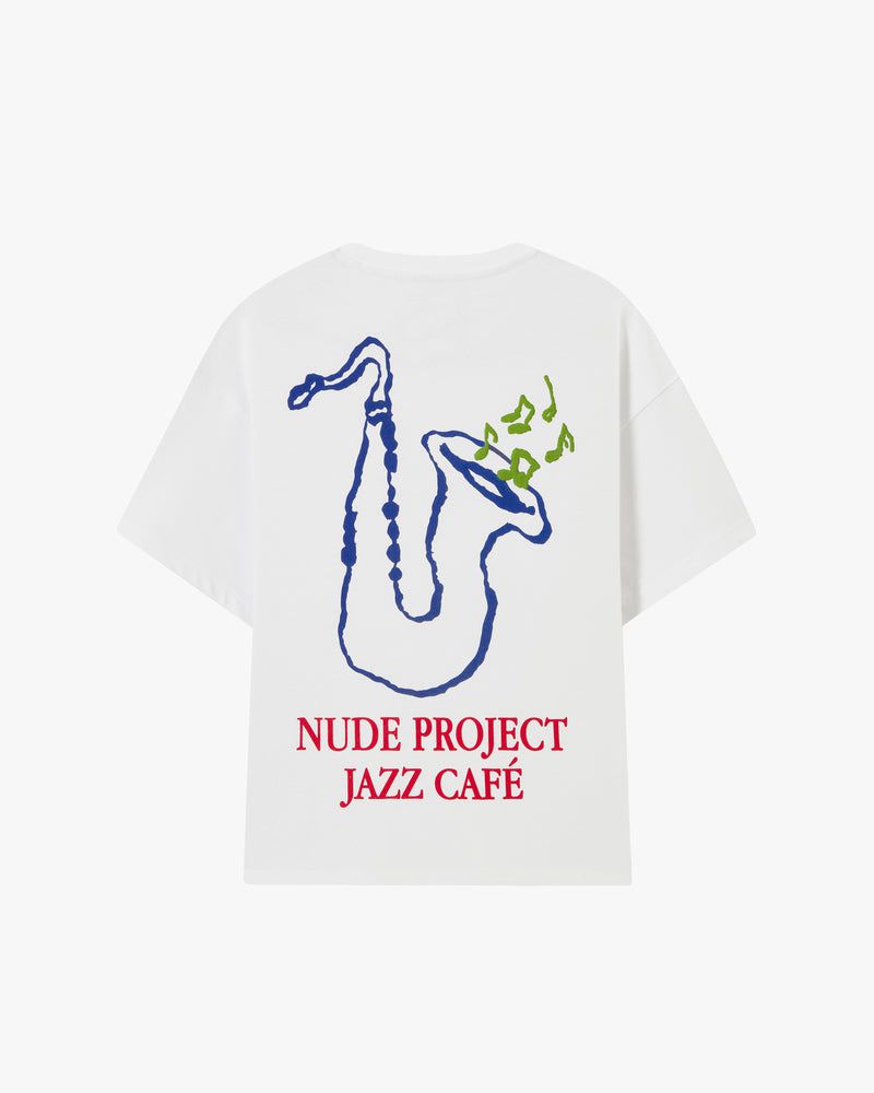 Nude Project Jazz Café T-shirt White | US-27051CJBE