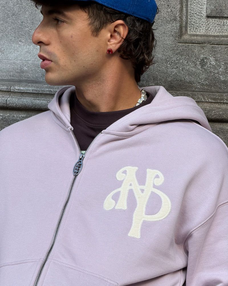 Nude Project Kill Bill Zip-up Hoodie Light Purple | US-17462VOWF