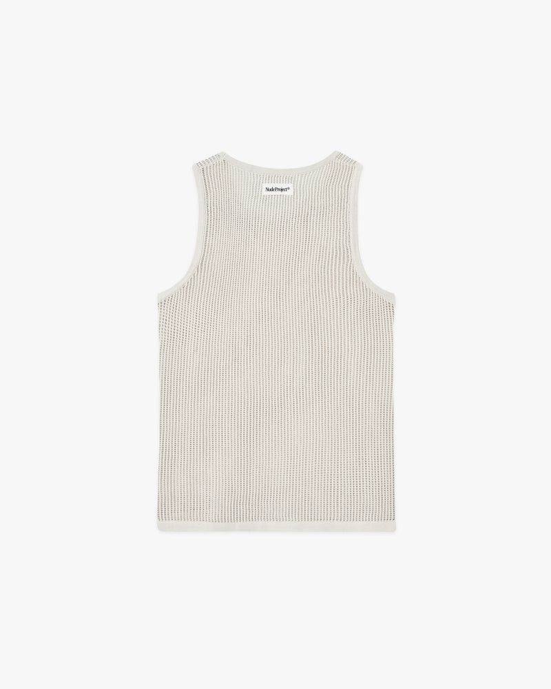 Nude Project Knit Tank Top Cream | US-87145DIZM