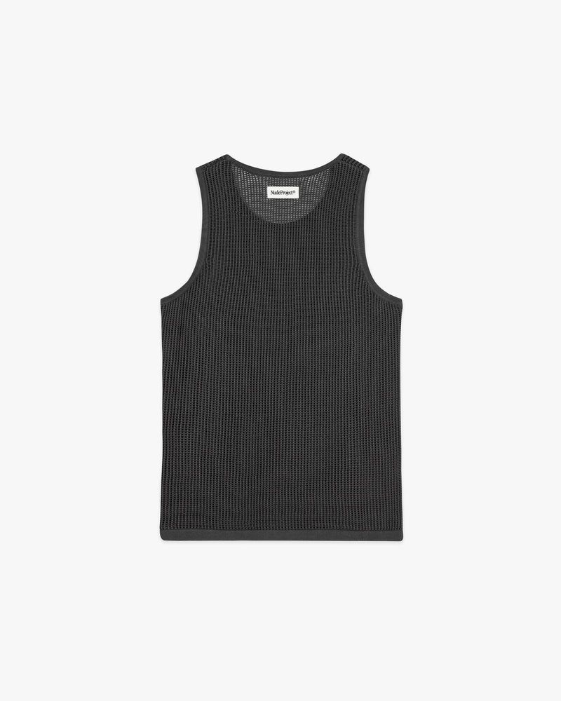 Nude Project Knit Tank Top Dark Grey | US-42301HYPG