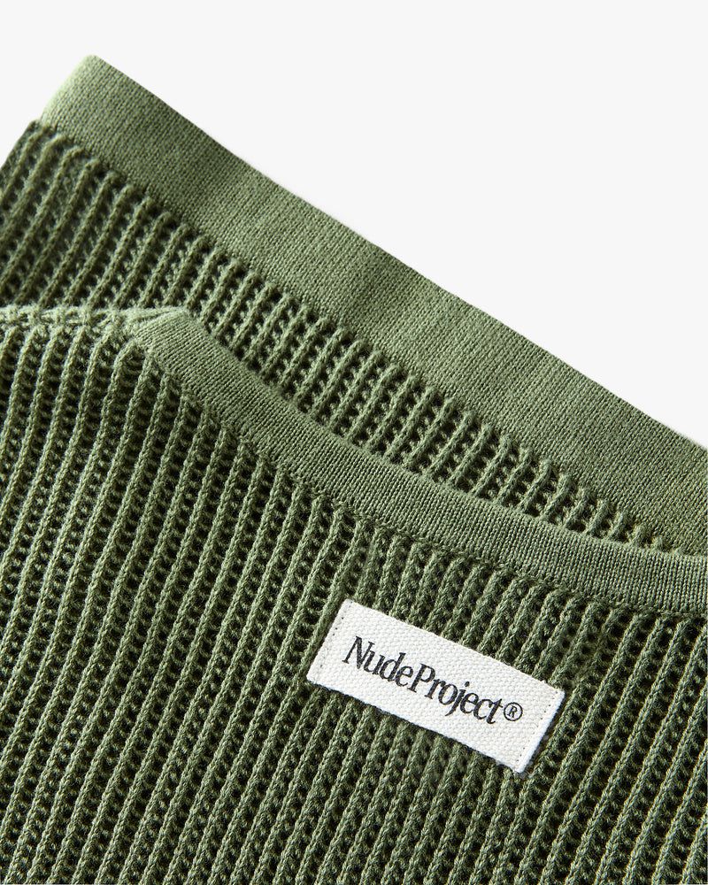 Nude Project Knit Tank Top Olive | US-62419DNJZ