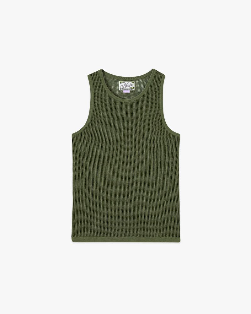 Nude Project Knit Tank Top Olive | US-62419DNJZ