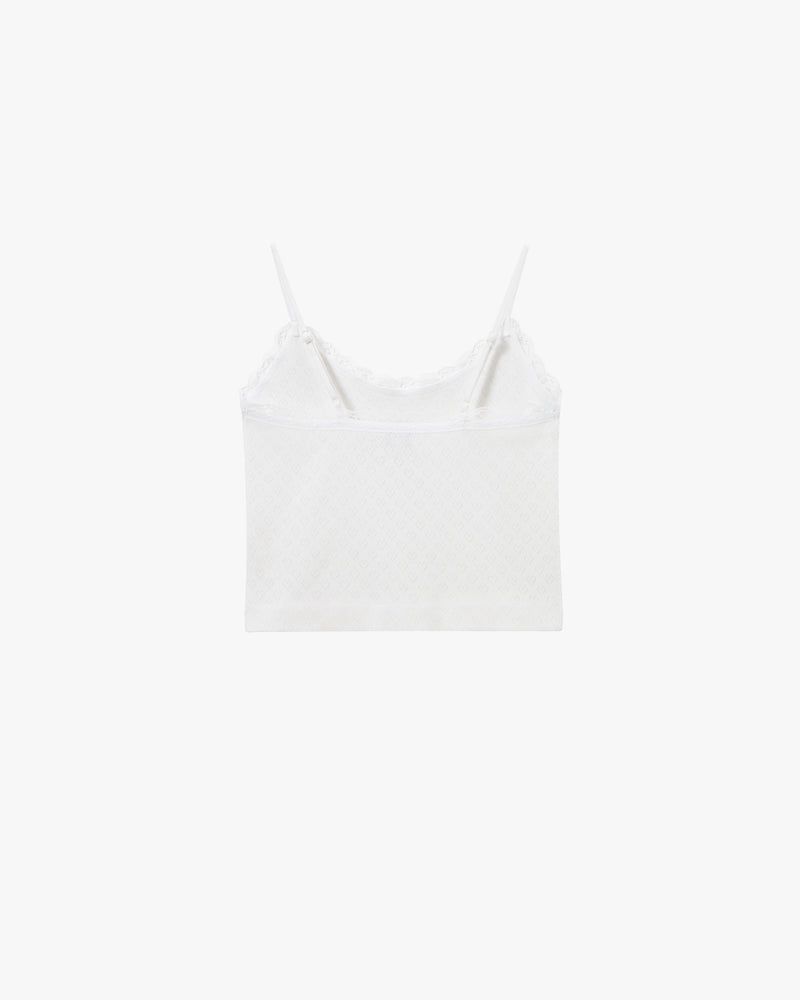 Nude Project Lacy Top Top White | US-60512ZHYO