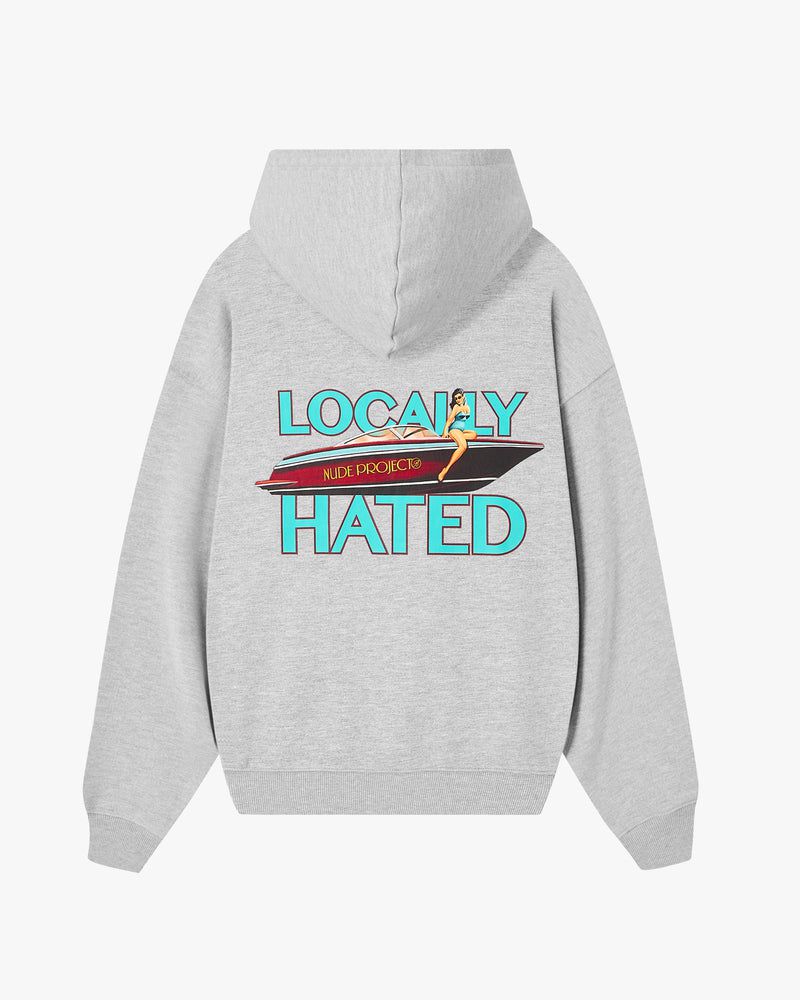 Nude Project Locally Hated Hoodie Grey | US-24839FWIU