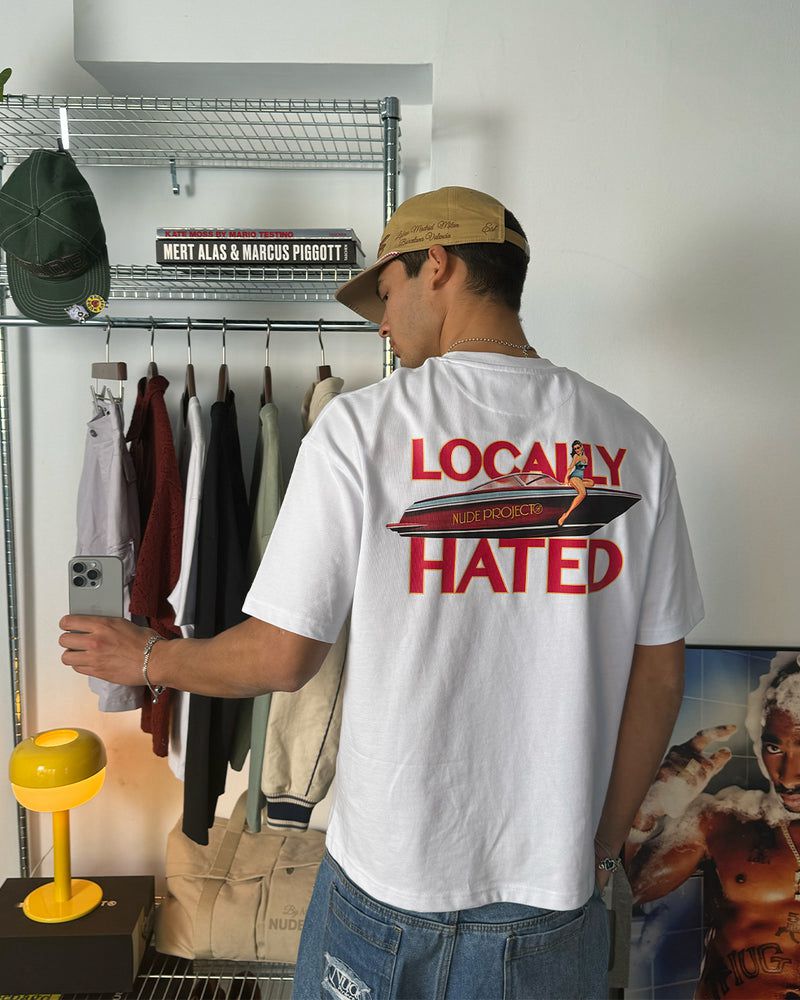 Nude Project Locally Hated T-shirt White | US-02513ZMJU