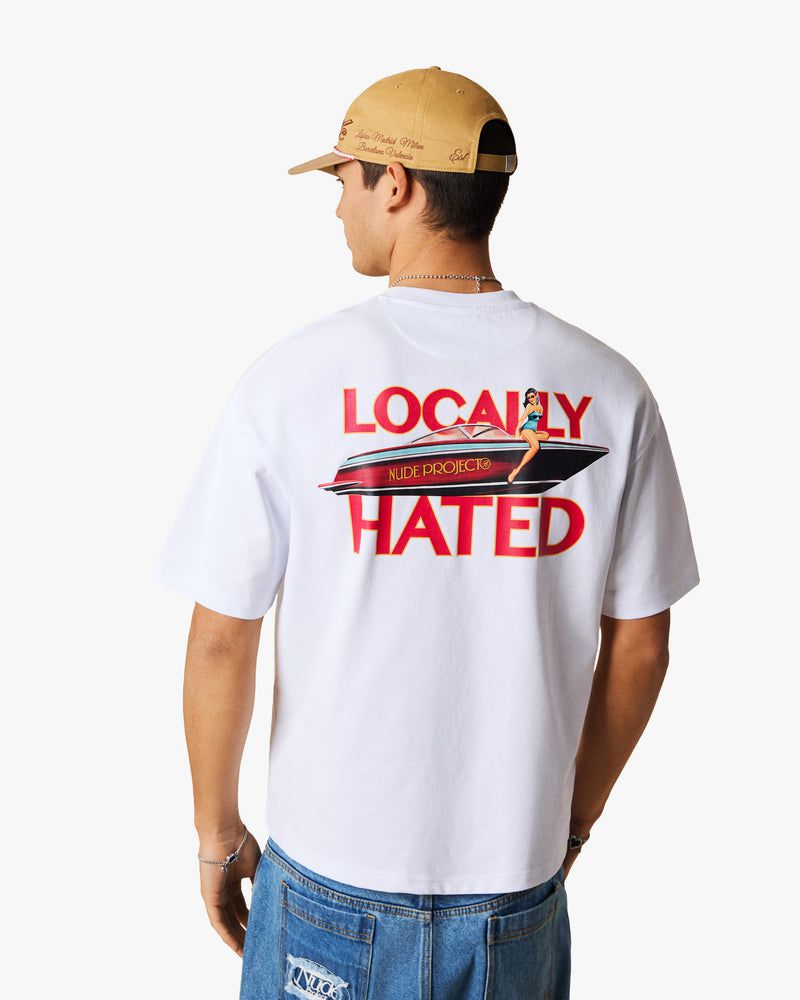 Nude Project Locally Hated T-shirt White | US-02513ZMJU