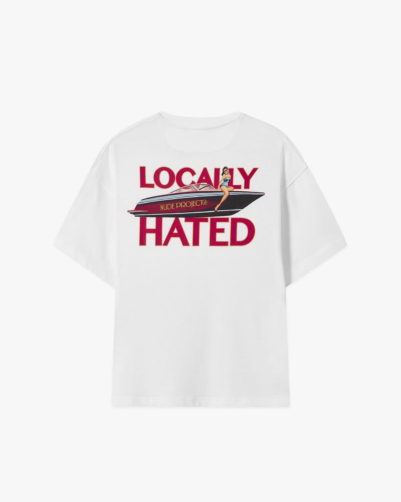 Nude Project Locally Hated T-shirt White | US-02513ZMJU